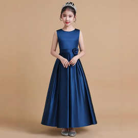 儿童管乐团音乐会礼服女童公主裙时尚礼服主持人小礼服古筝晚礼服