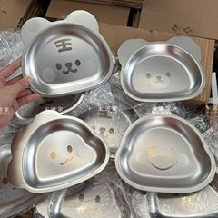 ミノ家304鋼の赤ちゃんの食事皿の赤ちゃんの吸盤式の補助食器は自主的に食事をします。