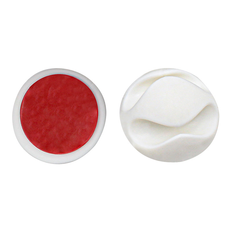 이중 구멍 흰색(빨간색 가죽)