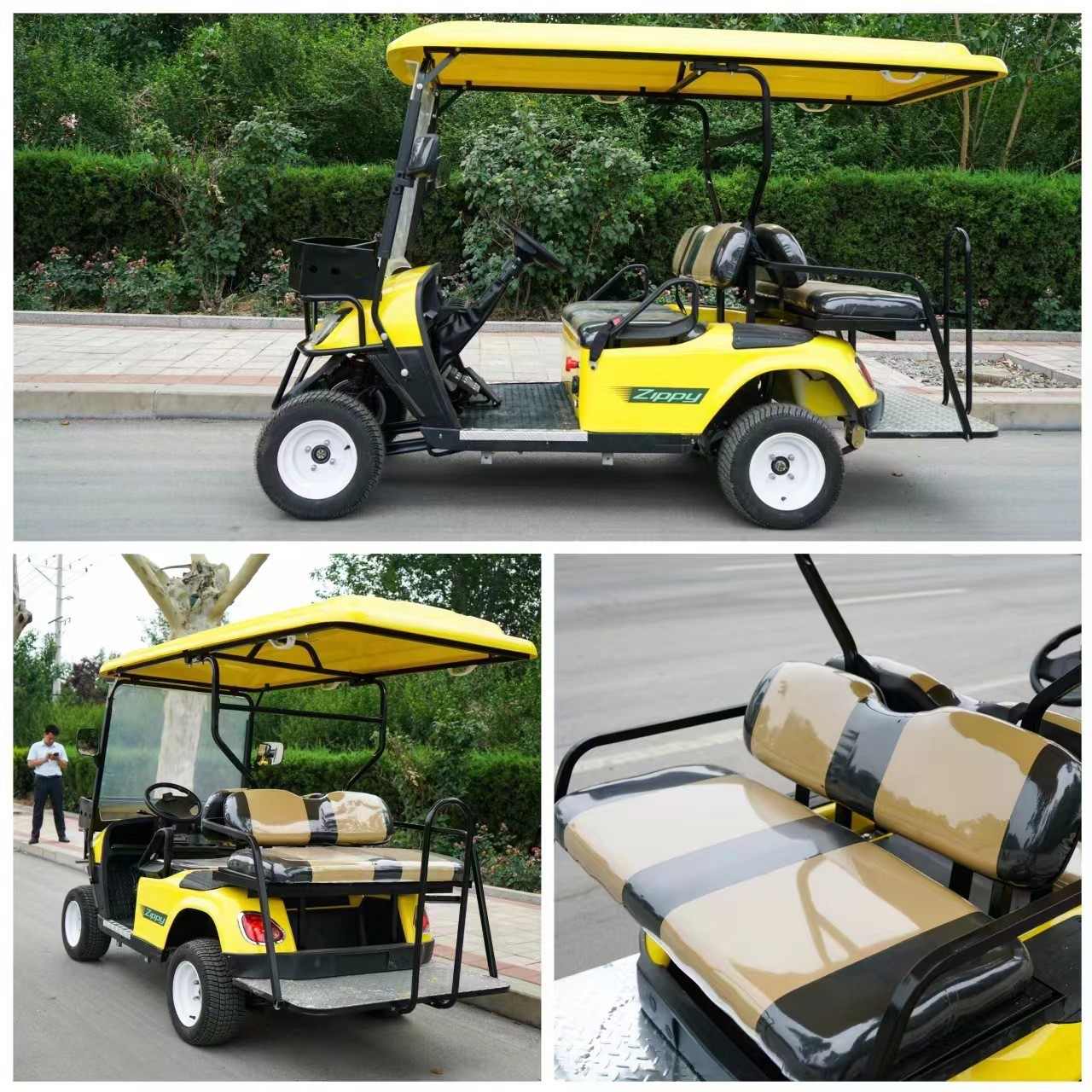 Golf Cart, Four-Wheel Sightseeing Vehicle, Hotel and B&B Property Viewing Tour Bus, Electric Sightseeing Car, Patrol Car