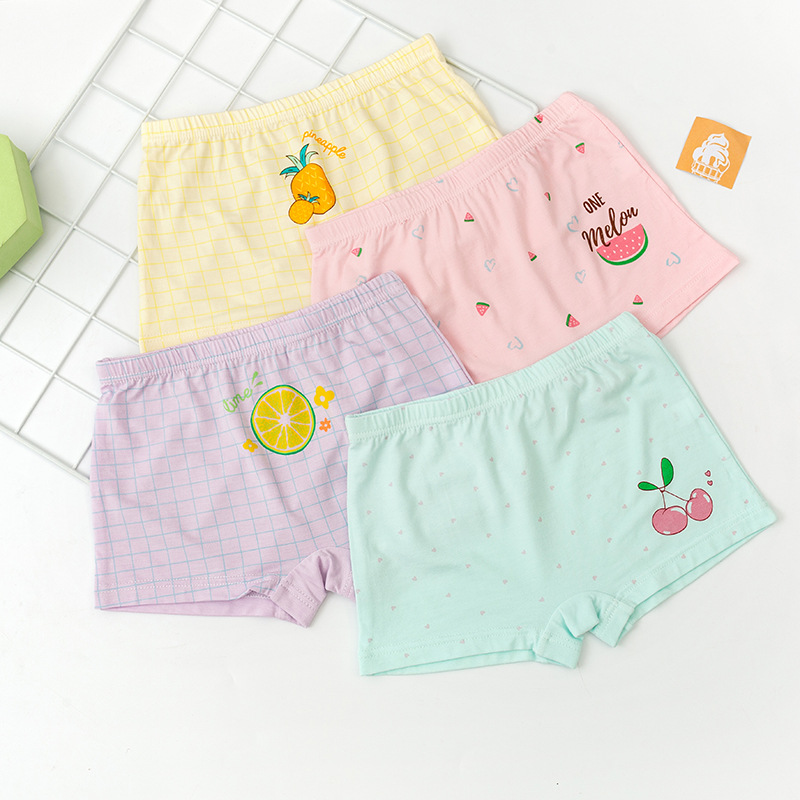New children's underwear Modal girls' straight-leg pants little girl soft four-sided pants shorts children's innerwear wholesale