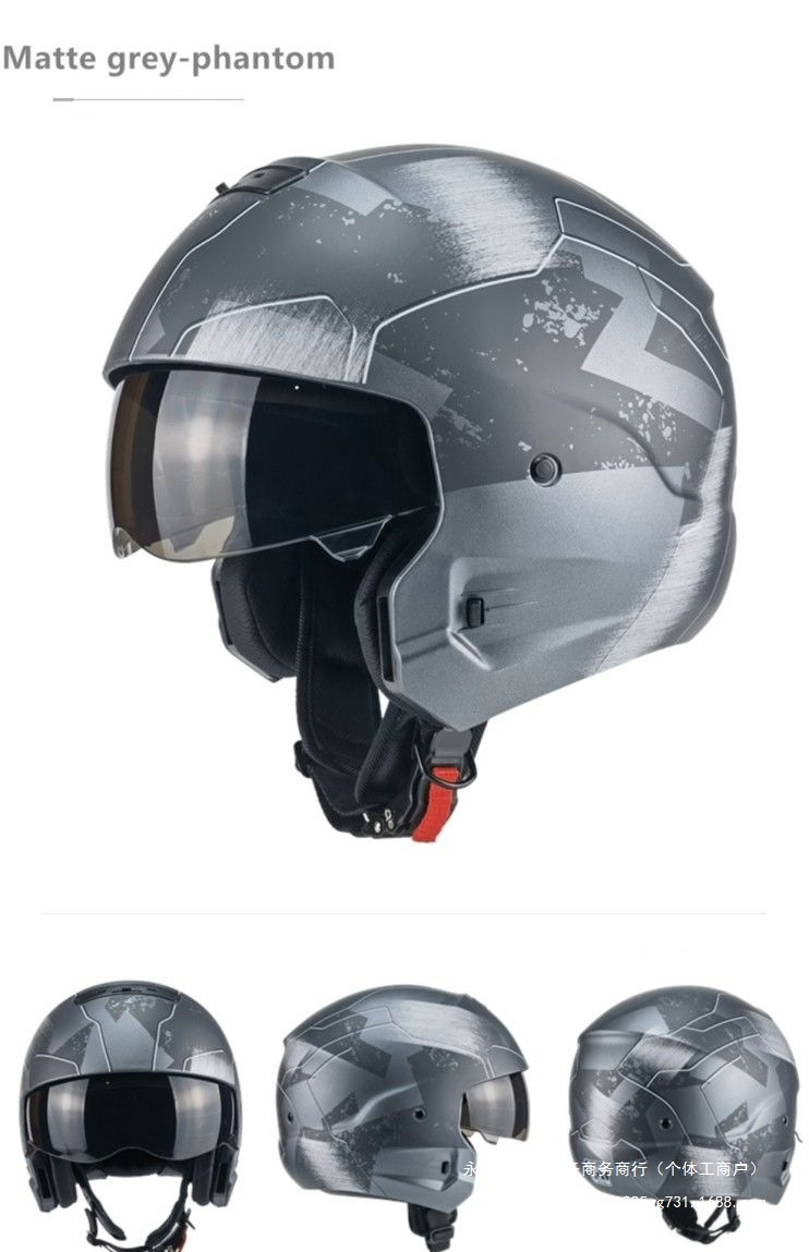 Motorcycle Half Helmet Cruiser Retro Helmet