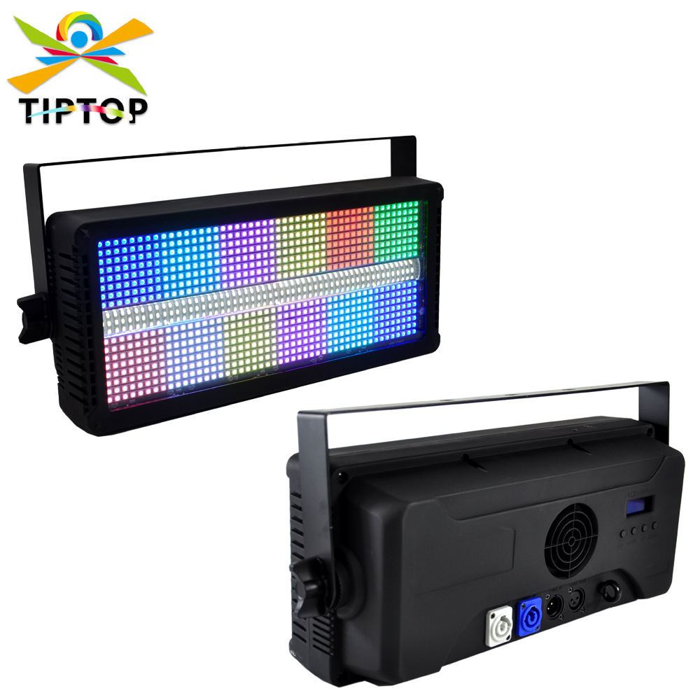 450瓦舞台LED频闪灯RGB+白光分段跑马矩阵爆闪效果DMX染色照明灯