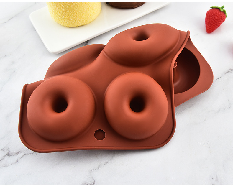 食品级耐高温硅胶蛋糕模具批发 甜甜圈饼干模具DIY烤箱烘焙工具详情13