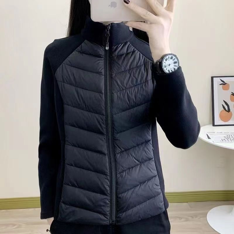 瑜伽服运动打底棉服女立领轻薄内搭秋冬保暖外套女内胆收腰显瘦|undefined