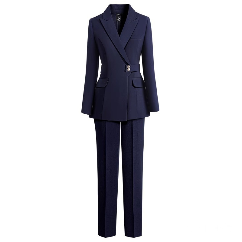 新型職業スーツセット女性春秋気質職場正装ホテルマネージャー宝石店作業服工装女性|undefined