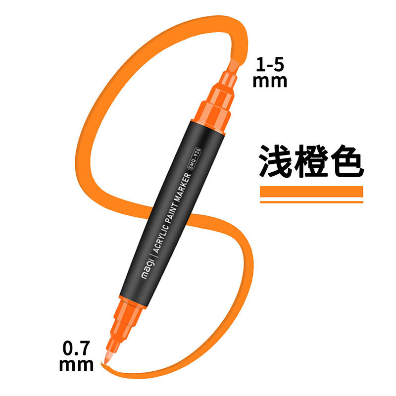 Set de marcadores acrílicos de doble punta personalizados Somic, impermeables, para manualidades DIY en cerámica