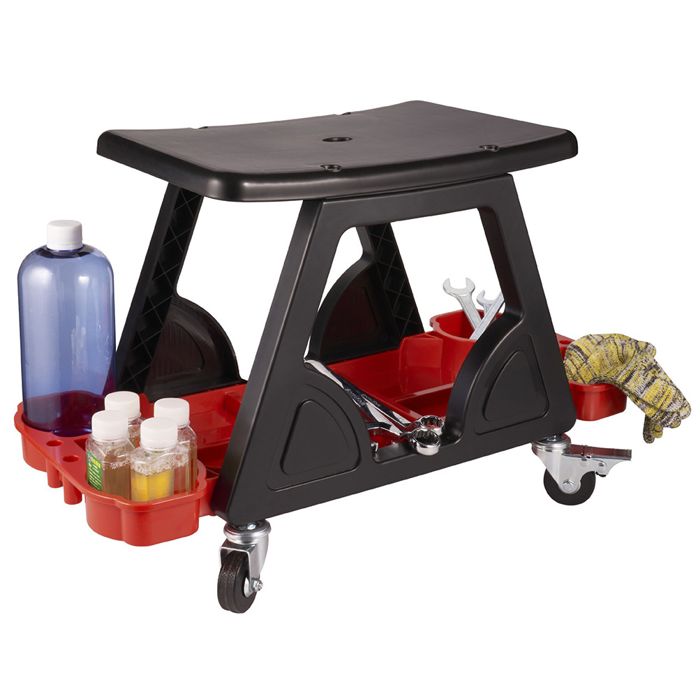 丽驰汽车美容工作凳洗车贴膜维修施工凳子工具收纳凳移动凳抛光凳