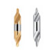 Jingsheng high-speed steel center drill A- type 60-degree B- type 55-degree R-type titanium-plated spiral groove double-head centering bit guard cone