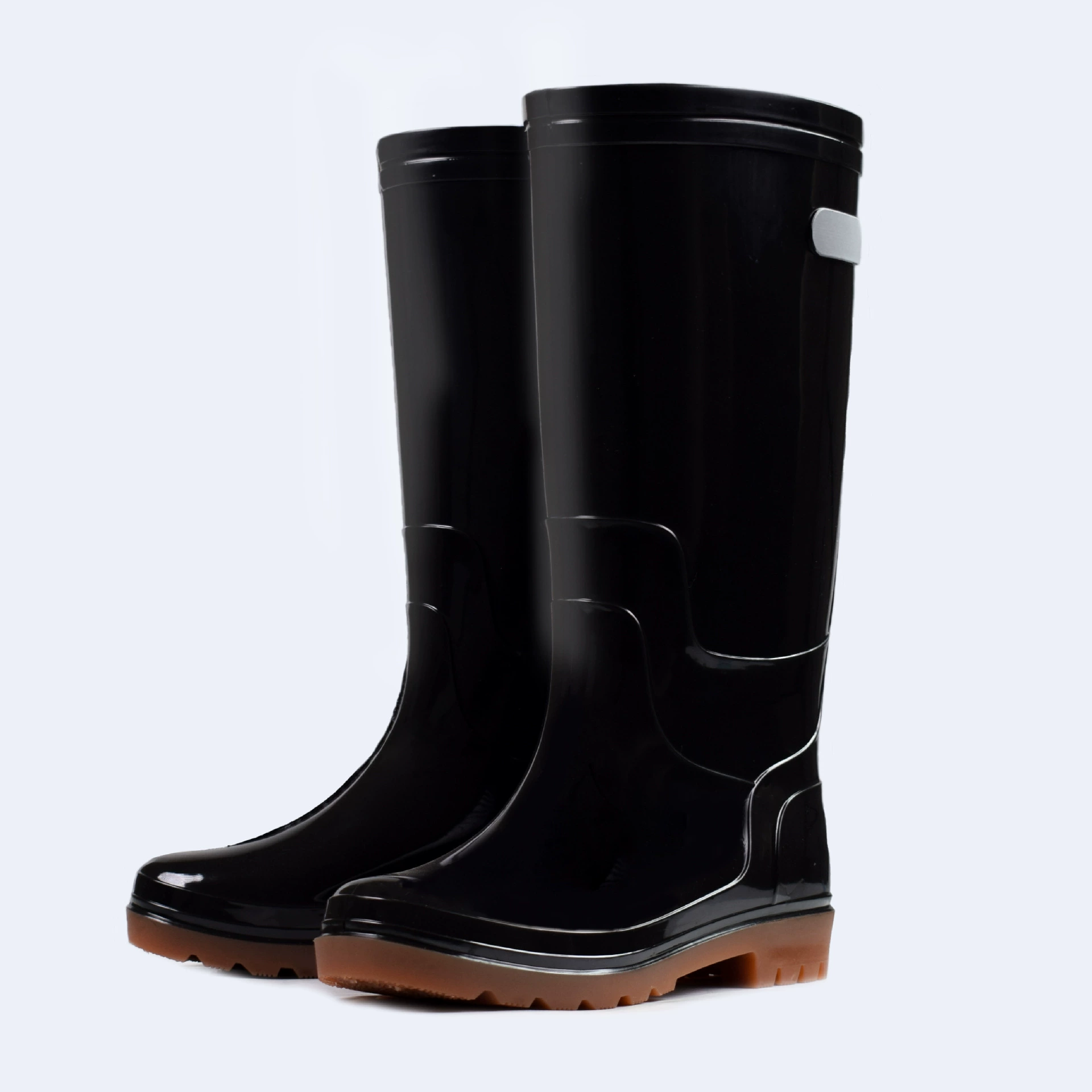 Оптовая продажа производителя, 2025, новые мужские резиновые сапоги для защиты труда, черные резиновые сапоги для защиты труда 38cm года, обувь для воды