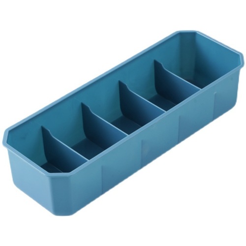 5-compartment sock storage box, underwear storage box, multi-functional plastic compartment, stackable underwear storage box