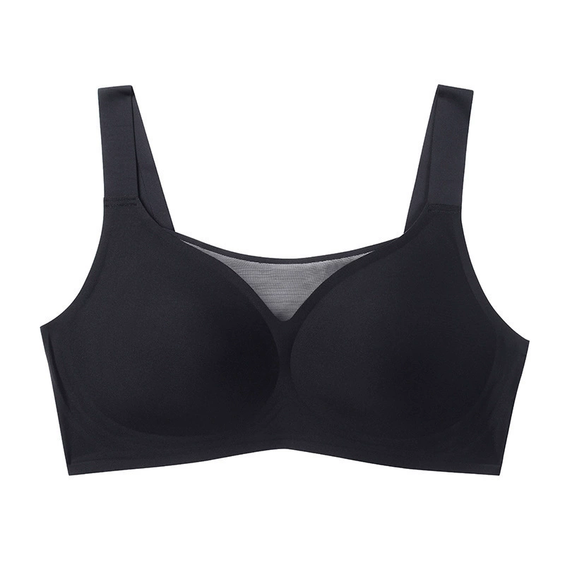 Supportive Plus-Size Bra Top, Seamless Wireless Underwear, Clips Included, Sizes M–6XL