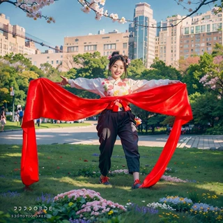 秧歌彩绸扭秧歌红绸带大红绸布各种舞蹈彩带年会演出腰鼓道具跳舞