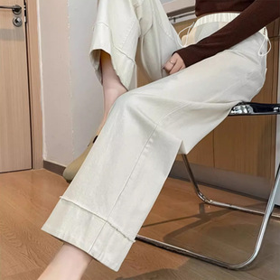 2061# maternity pants pants pants cotton apricot jeans drawstring straight pants pants pants pants outside maternity clothes