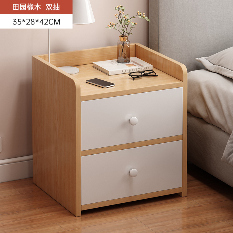 Escritorio de cabezal de cama simple moderno dormitorio alquiler de habitaciones de almacenamiento estante armario de almacenamiento 2025 nuevo