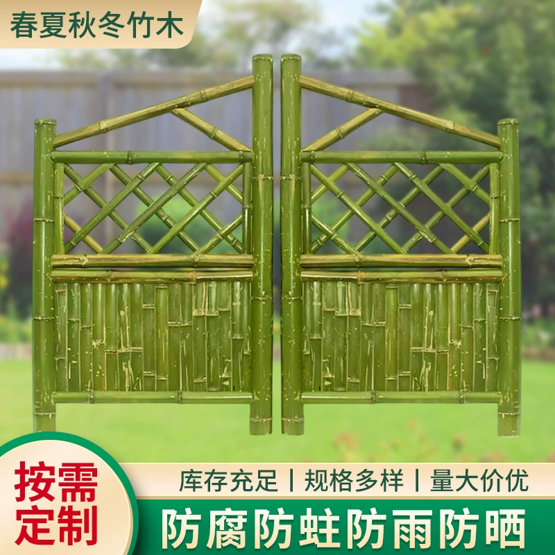 Бамбуковый забор забор открытый внутренний двор ворота забор садовый декор строительство живописного забора перегородка наружная антикоррозийная оптовая продажа