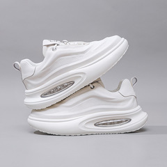 Leather Men's Shoes Autumn Breathable 2023 New Style Trendy Universal Height Increasing Dad Shoes Men Casual Sports Shoes