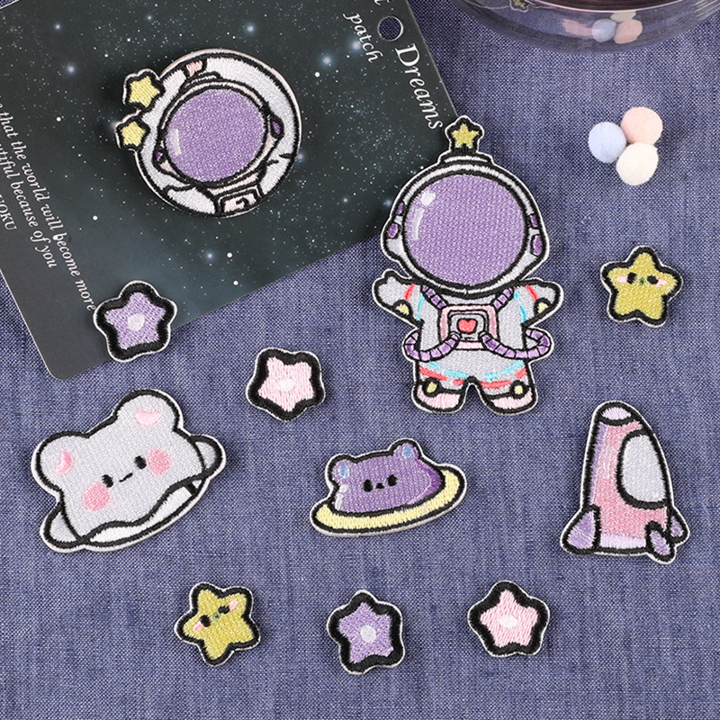 Cartoon cute space astronaut