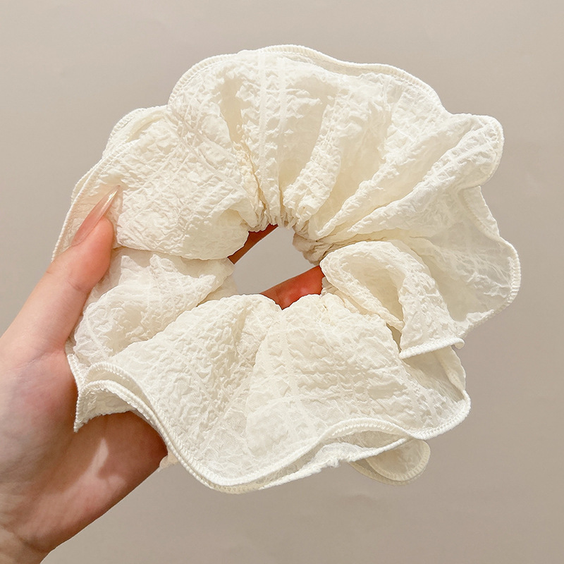 Primavera nueva corbata de pelo de intestino grueso para niños accesorios para el cabello de encaje dulce niña cabeza de bebé flor cuerda para la cabeza tocado de cuerda para el cabello japonés