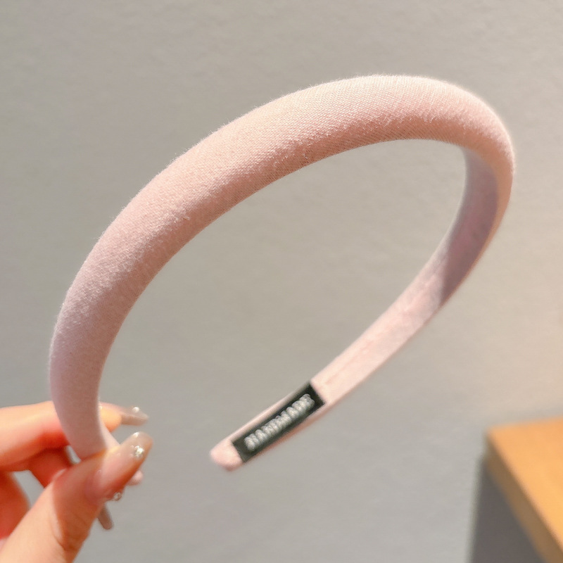 Hermosa y dulce banda de cabello rosa para mujeres, banda de cabello de alta presión craneal, banda de cabello diaria, banda de cabello de niña, tocado de tarjeta de cabello de corazón