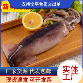 大鱿鱼整只去内脏冷冻鱿鱼须头乌贼章鱼海鲜水产烧烤铁板商用批发