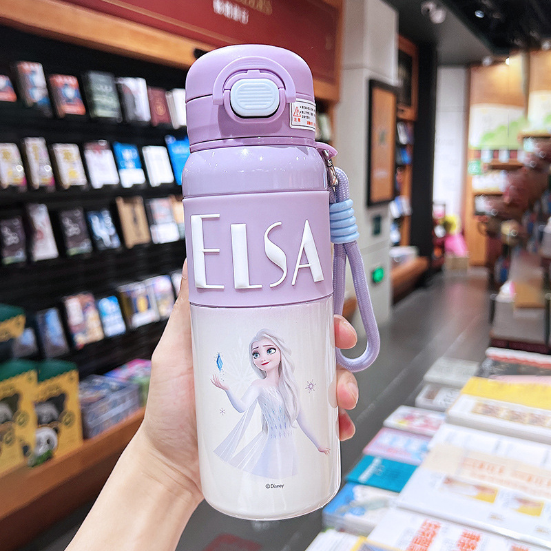 女の子用ミッキー魔法瓶カップ、見栄えの良いダブルドリンクカップ、かわいい子供用ストローカップ、小学生用スクールカップ|undefined