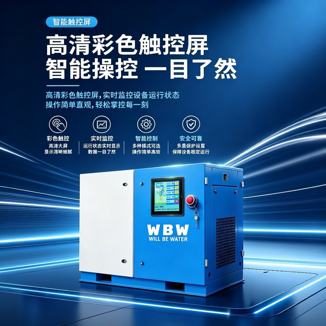 22KW Permanent Magnet Variable Frequency Screw Air Compressor Industrial Silent Energy-Saving Air Compressor