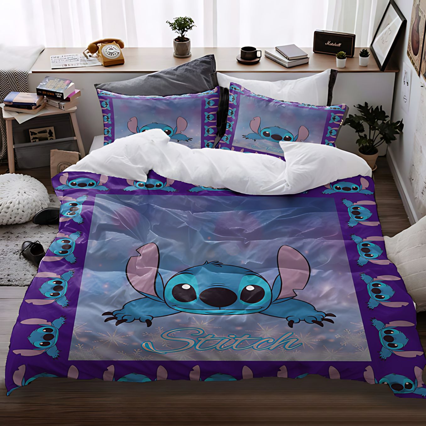 TEMU / JIT Amazon Cute Studdie Pattern HD Digital Printed Edredon Kit para hacer