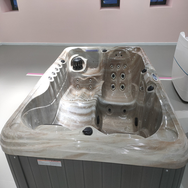 Multi-persona interior piscina de surf Villa Hotel bañera empotrada jardín Villa baño de masaje multifuncional