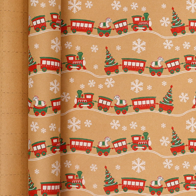 생산 시리즈 - 크리스마스 미니카/롤; 43*300cm 롤 포장