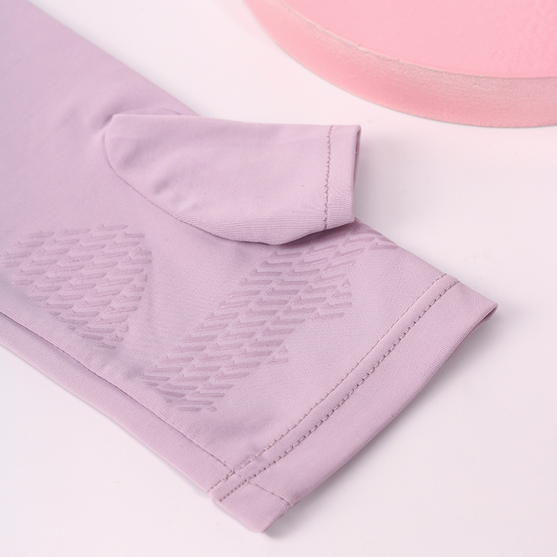 防晒冰丝袖套焦下防紫外线纯色透气套指手袖开车护臂骑行袖套现货