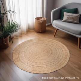 亚麻剑麻垫跨境北欧猫抓板贴墙棉绳草编地垫棉麻绳耐磨编织猫爪垫