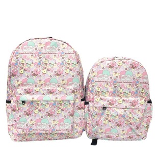 New Japanese cartoon Gemini backpack kiki double star fairy student backpack cute parent-child bag