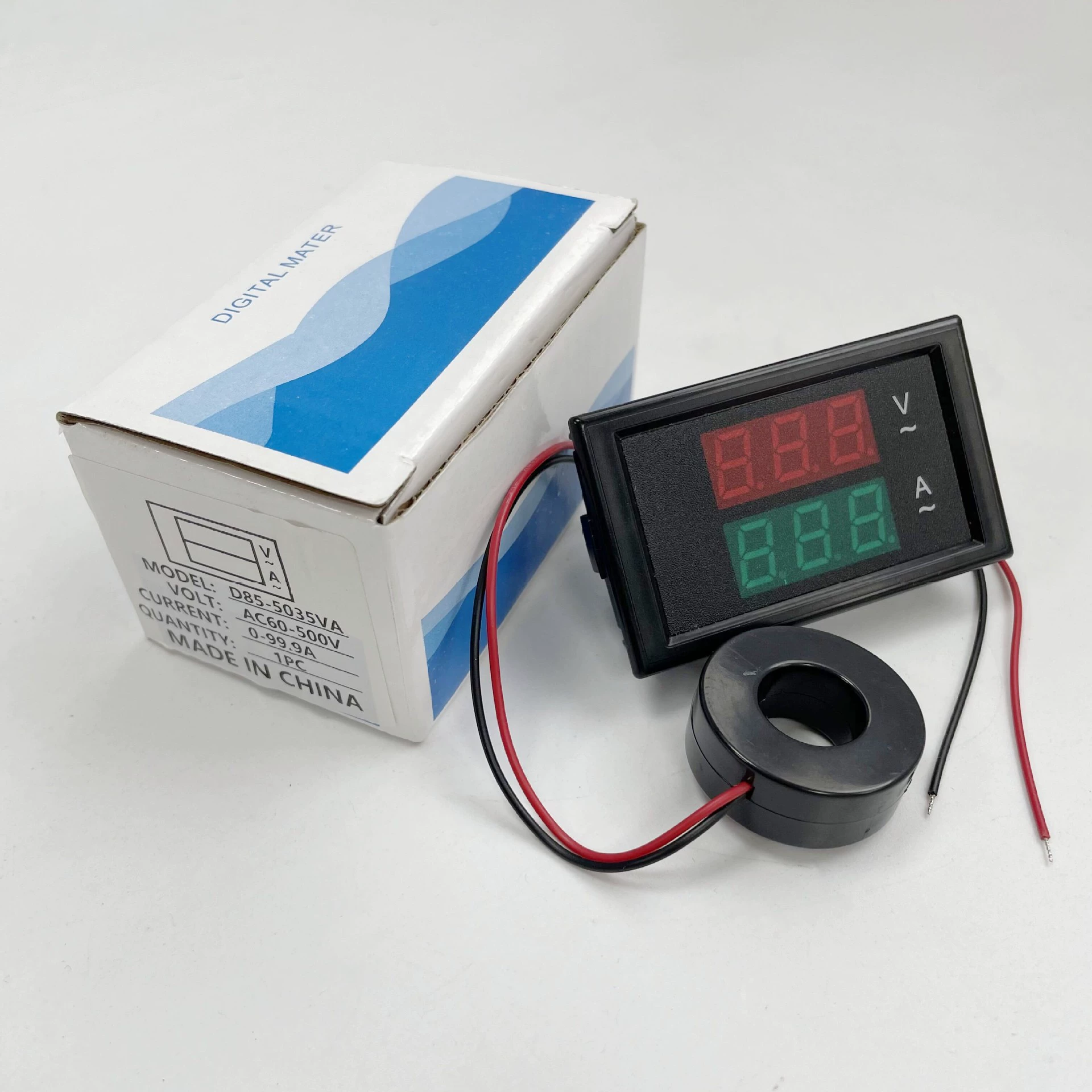 D85-5035 Головка амперметра напряжения переменного тока цифровой дисплей двойной дисплей 220v380 трехфазный AC60- 500V100A