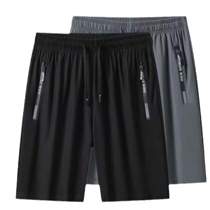 Wholesale summer casual ice silk shorts, men's elastic air-conditioned pants, youth sports quick-dry large size shorts, thin pants