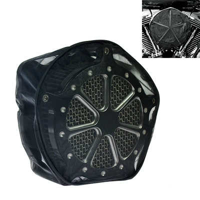 Motorcycle Harley gliding Dai Na soft tail black waterproof rain socks rain cover air filter air filter raincoat (Motosiklet ləvazimatları və aksesuarları) - type-a-air-filter-raincoat