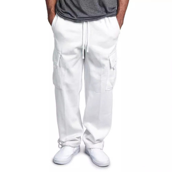 2024 cross-border foreign trade Europe and the United States new men's multi-pocket tooling pants design sense niche loose casual pants