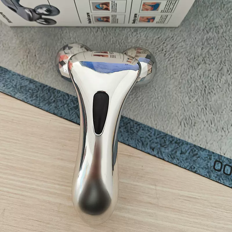 跨境多功能3D滚轮瘦脸神器瘦身腿部V脸面部美容美体工具按摩仪器