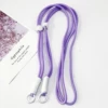 Adjustable long rope-purple rope white knot