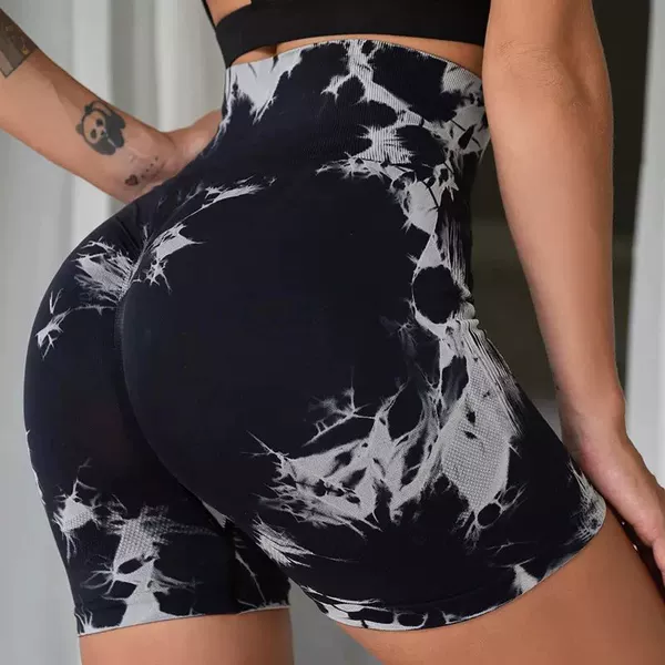 Tie-up shorts—black