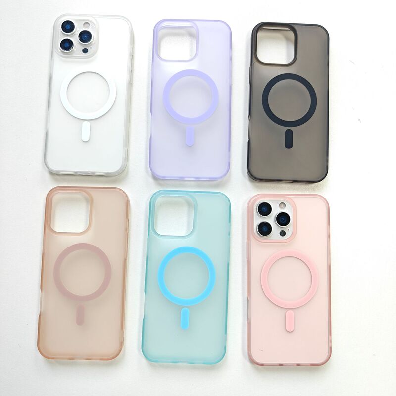 Suitable for iPhone 16 Matte Magnetic Translucent 17Pro Skin-Feel Phone Case Apple 15 Large Hole Protective Cover 14