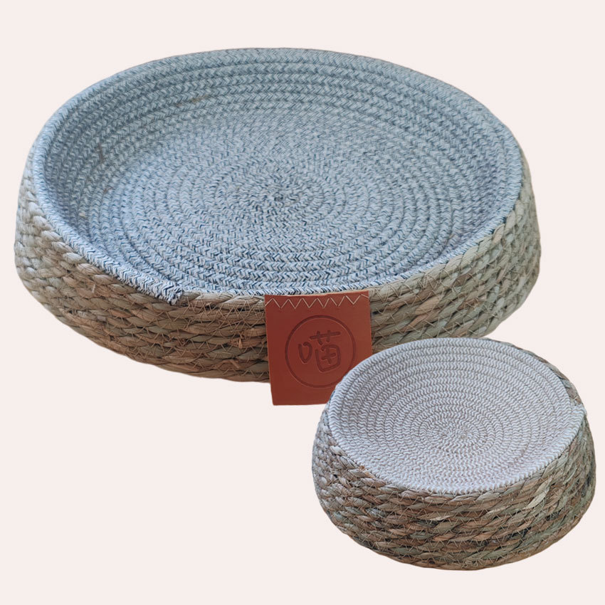 生产地直发批发编织制提摩西草稻草棉绳双拼草艺品鼠兔猫草窝床