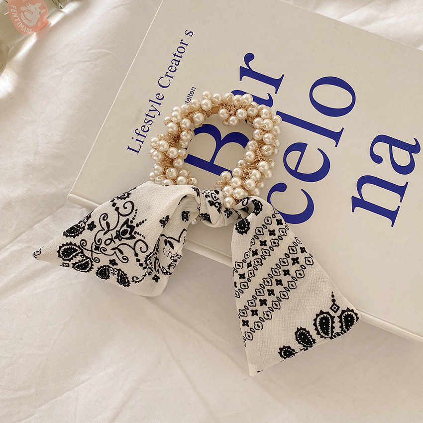 Corea del Sur floreciente correa de arco tocado de perlas rojas anillo de pelo correa de cabello de verano correa de cabello