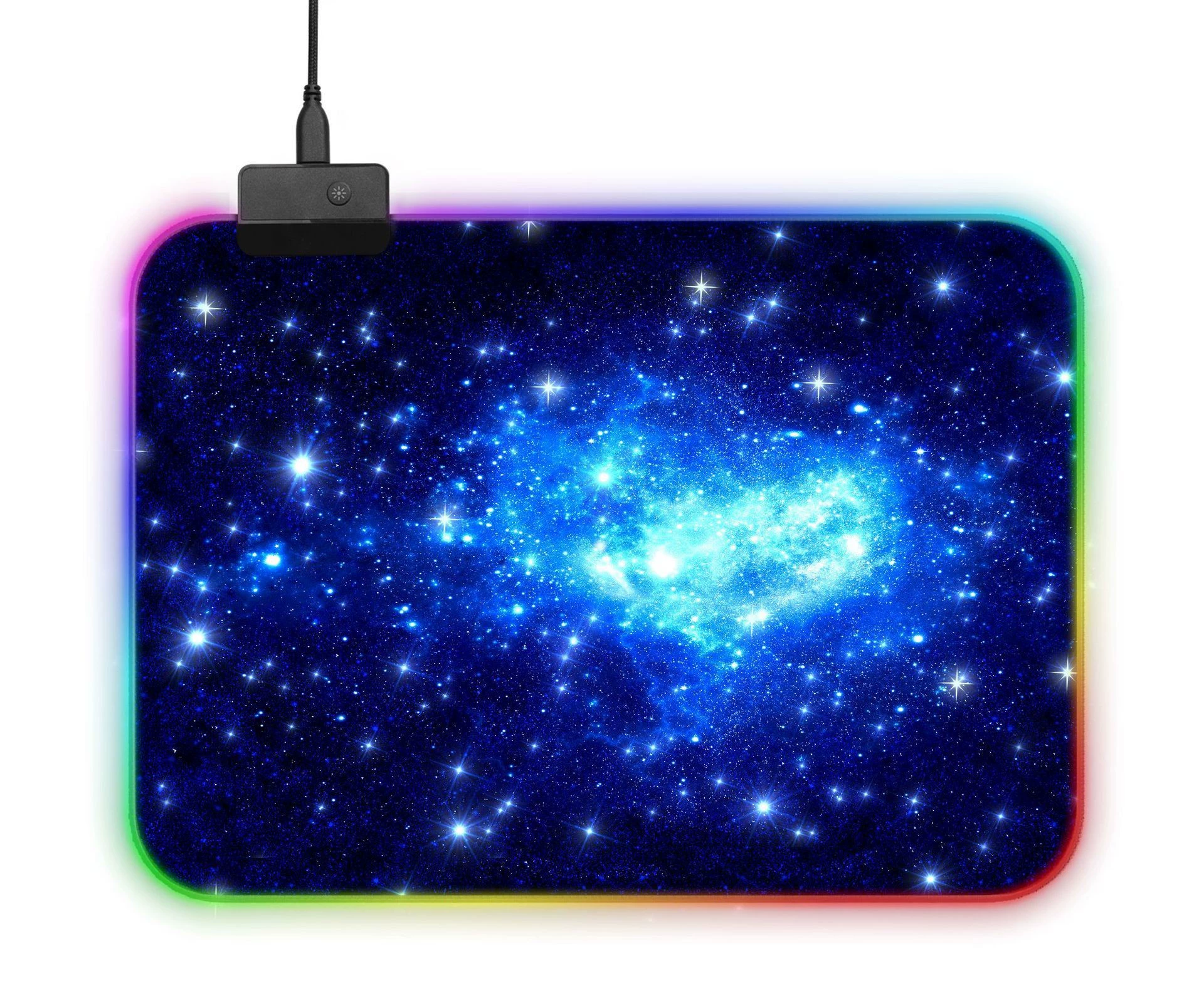 Большой RGB коврик для мыши и стола, 350×250×3 мм или 800×300×4 мм, противоскользящее резиновое основание