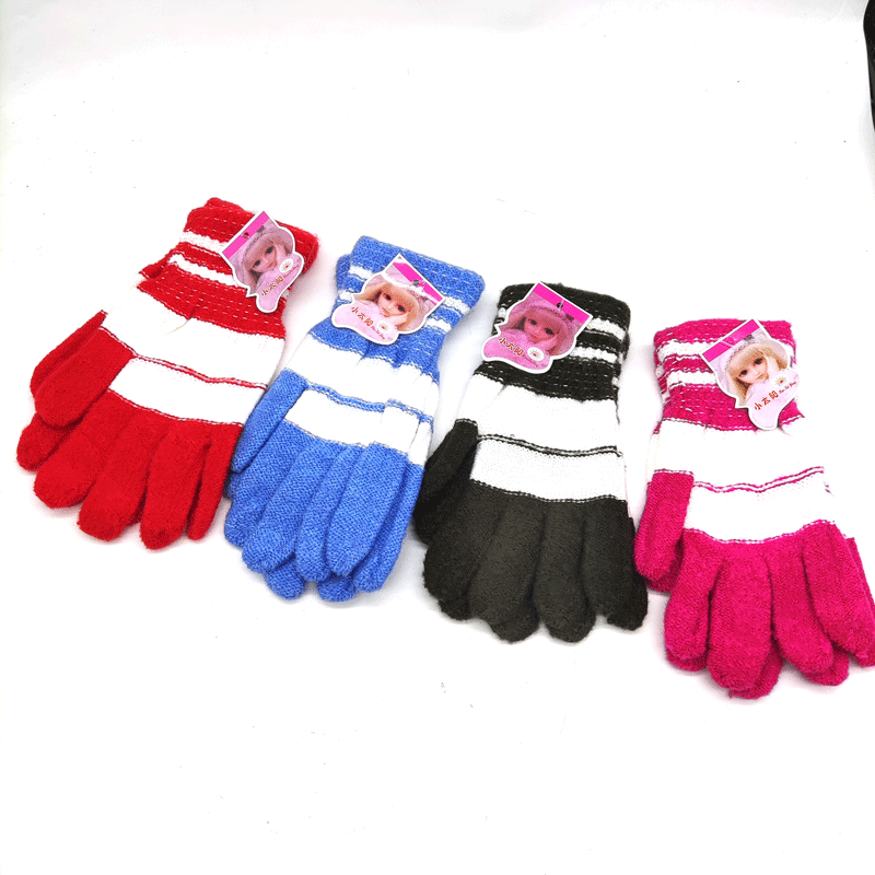 Men and Women's Winter Fleece Lined Thick Warm Cycling Insulating Cashmere Knit Gloves Wholesale