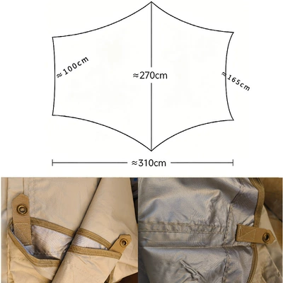 portable canopy outdoor tent – Avtomobil yan çətirləri - only-the-curtain-accessories-not-includedmoonlight-silver-coated-semi-blackout-waterproof-27-31m-car-side-awning
