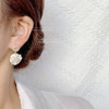 Silver needle, mountain tea, advanced earrings from pearl, silver 925 sample, high-quality style