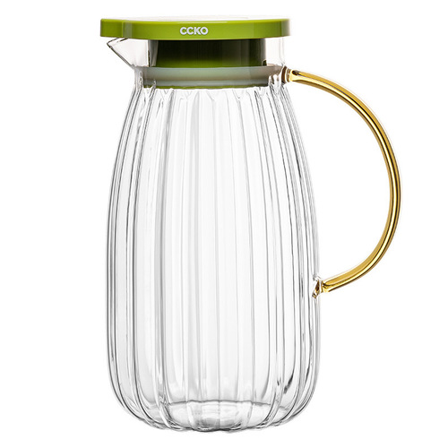 Cold kettle glass high temperature resistant household cool boiled water cup large capacity teapot set tie kettle refrigerator cold kettle
