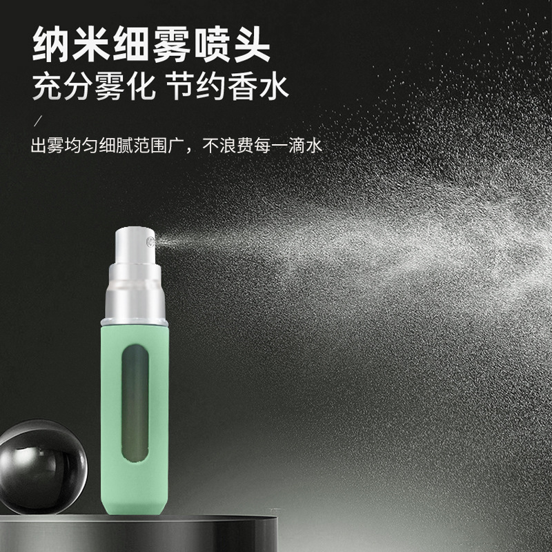 5ml en stock relleno inferior caramelo color spray Perfume Aceite Esencial botella cosmética reciclable portátil muestra pintura elástica