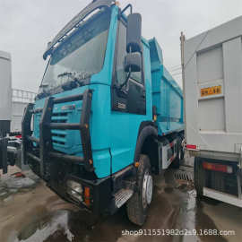 出口 赞比亚HOWO后八轮矿山翻斗车 371马力欧2欧3 12轮图片及